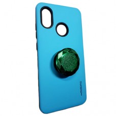 Capa para Samsung Galaxy M20 - Motomo Lisa com Popsocket Azul Água